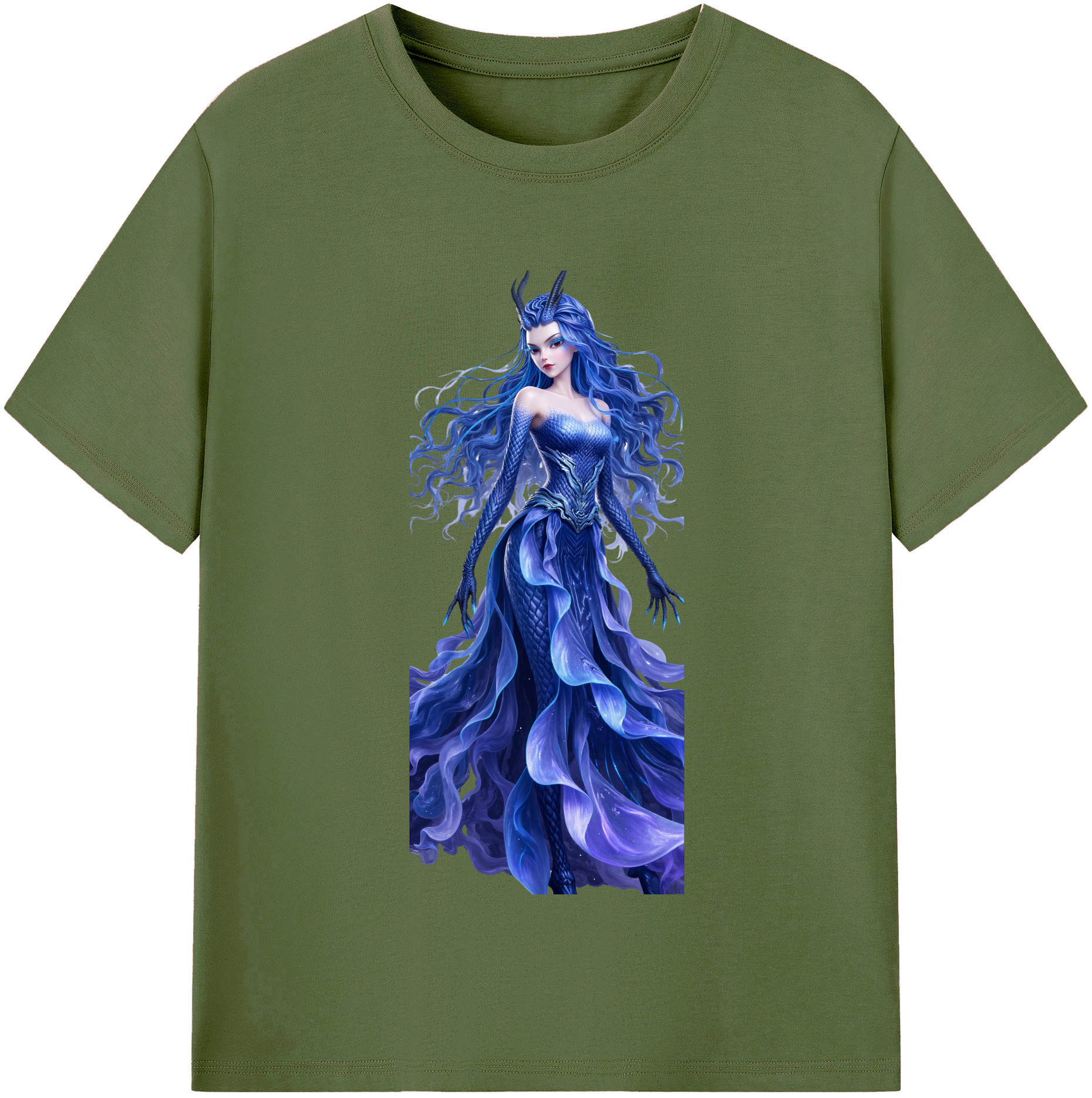 （画像用） Ne Zha 2 ナタ 魔童の大暴れ 綿100％半袖Tシャツ（フロントプリント）
